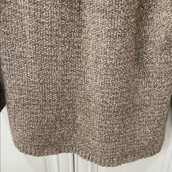 J Jill Fair Isle Southwest Nordic Knit Chunky Cozy brown pullover sweater size M - Picture 5 of 12